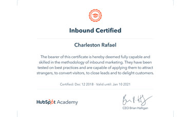 Certificado Inbound Marketing Hubspot